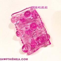 Bao cao su đôn khúc giữa có bi màu hồng