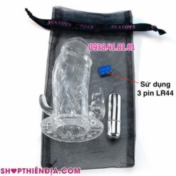 Bao cao su donzen khủng có rung Jansen và 3 pin LR44