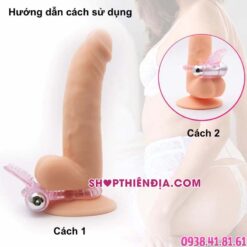 Vòng rung tình yêu có lưỡi gai Sweet đeo vào dương vật giả