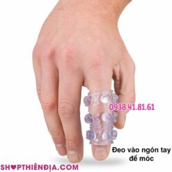 Bao cao su đôn khúc giữa có bi R69 đeo vào ngón tay