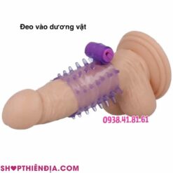 Đôn khúc giữa có gai rung Nubby đeo vào dương vật giả