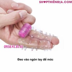 Đôn khúc giữa có gai rung Nubby đeo vào 2 ngón tay
