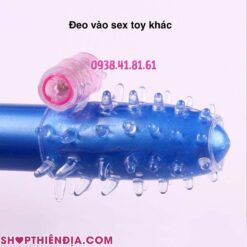 Đôn khúc giữa có gai rung Nubby đeo vào sex toy khác