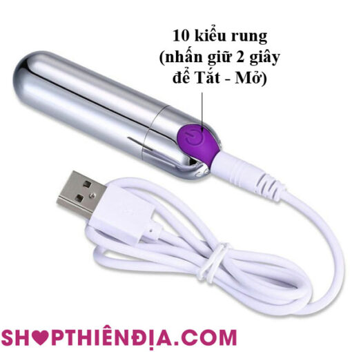Sextoy được trang bị sạc USB thông minh giúp bạn thoải mái sử dụng 