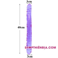 Dương vật giả 2 đầu trong suốt 5 Dương vật giả 2 đầu trong suốt 05