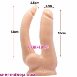 Kích thước cu giả có dây đeo đặc ruột 2 đầu có rung Biel