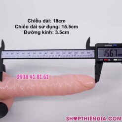 Dương vật giả dây đeo cho les 2 đầu ngược nhau Cody 8 Kích thước cu giả dài của dương vật giả dây đeo Cody