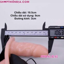 Dương vật giả dây đeo cho les 2 đầu ngược nhau Cody 7 Kích thước cu giả ngắn của dương vật giả dây đeo Cody