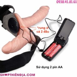 Dương vật giả dây đeo cho les 2 đầu ngược nhau Cody 9 Pin của dương vật giả dây đeo cho les 2 đầu ngược nhau Cody