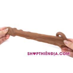 Kéo giãn bao cao su đôn bi nổi siêu mềm Mondel bằng 2 tay