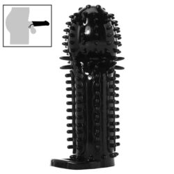 Bao cao su gai mềm có quai đeo Requiem màu đen 01