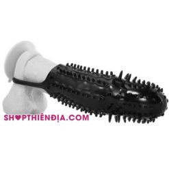 Bao cao su gai mềm có quai đeo Requiem đeo vào dương vật giả