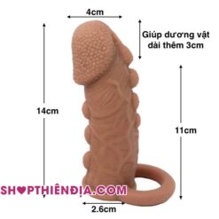 Kích thước bao cao su đôn bi nổi siêu mềm Mondel