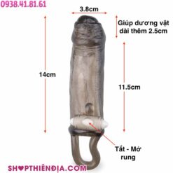 Kích thước bao cao su đôn dên có quai đeo trong suốt Heracles