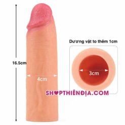 Kích thước bao cao su đôn dên như thật siêu mềm Kiss