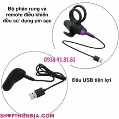 Hướng dẫn sạc vòng rung kép điều khiển từ xa Jay