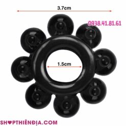 Kích thước bộ vòng đeo kéo dài thời gian quan hệ có gai bi Tickler