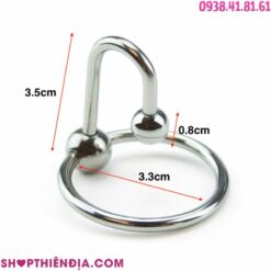 Kích thước vòng đeo đầu khấc kèm bi thông niệu đạo Stopper