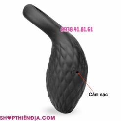 Mặt bên cạnh nhẫn rung silicon cho nam cao cấp Heloise