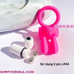 Pin của vòng tình yêu silicon có rung và gai Bunny