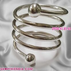 Vòng inox đeo cu kiểu lò xo Spring 01