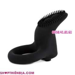 Vòng rung đeo cu có gai Magenta màu đen 01