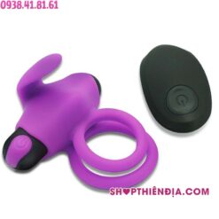 Vòng rung kép điều khiển từ xa Jay màu tím