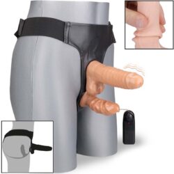 Dương vật giả dây đeo 2 đầu đặc ruột có rung Vibro