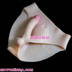 Dương vật giả silicon liền quần cho nam Chris màu da