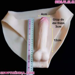 Kích thước dương vật giả silicon liền quần cho nam Chris