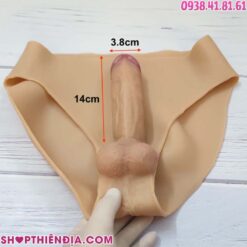 Kích thước dương vật giả silicon liền quần cho nữ Priscilla