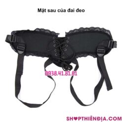 Mặt sau đai đeo dương vật giả Corset có ren