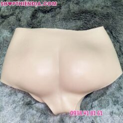 Mặt sau quần boxer silicon gắn dương vật giả đặc ruột Despina có rung