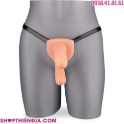 Dương vật giả 2 đầu có dây đeo cho nam Balvin đeo vào ma nơ canh quay ra trước