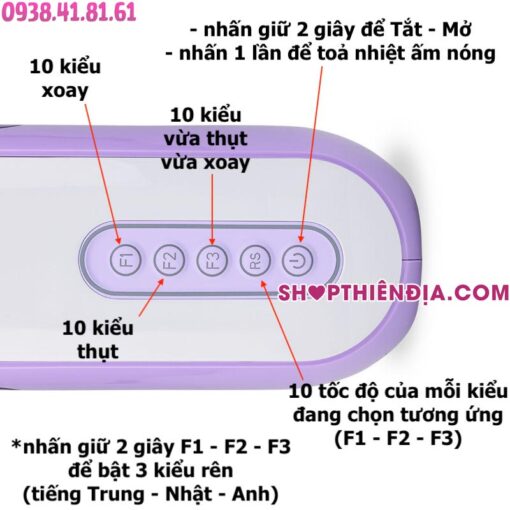 Hướng dẫn sử dụng âm đạo giả tự động thụt xoay Beatbox