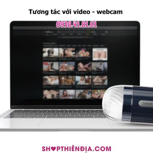 Máy thủ dâm cho nam Hannes Neo tương tác với video và webcam