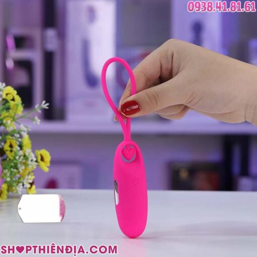 Cục rung tình yêu silicon Cupido màu hồng