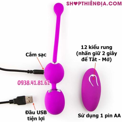 Hướng dẫn sạc bóng kegel điều khiển từ xa bằng remote Willie