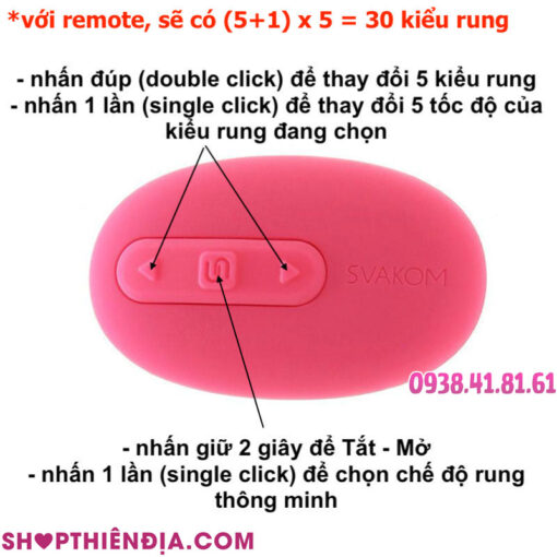 Hướng dẫn sử dụng remote của trứng rung điều khiển từ xa cao cấp Elva